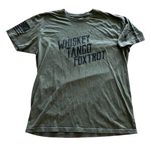 Grunt Style Men's 2XL Whiskey Tango Foxtrot Army Green Graphic T-shirt